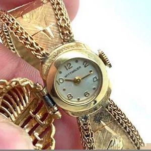 14K Longines Diamond Wittnauer Yellow Gold Lady's